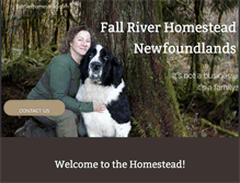 Tablet Screenshot of fallriverhomestead.com